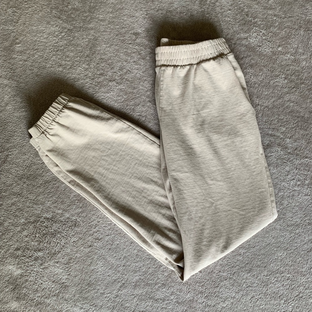 ZARA Tapered Tan Joggers